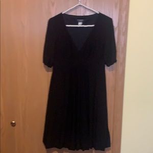 Black pleated design dress
